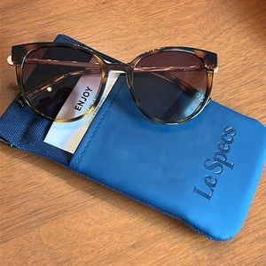 Le Specs Contention Tortoise Sunglasses